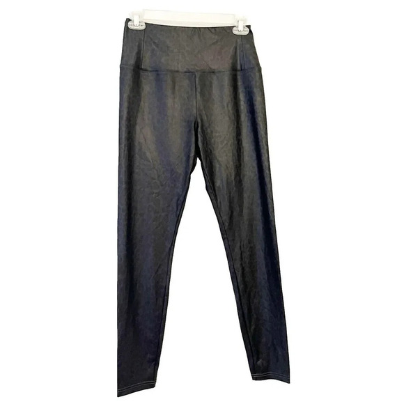 Wonderly Pants - Wonderly Black Leopard Leggings Womens M Skinny Workout Business Casual NWT $54